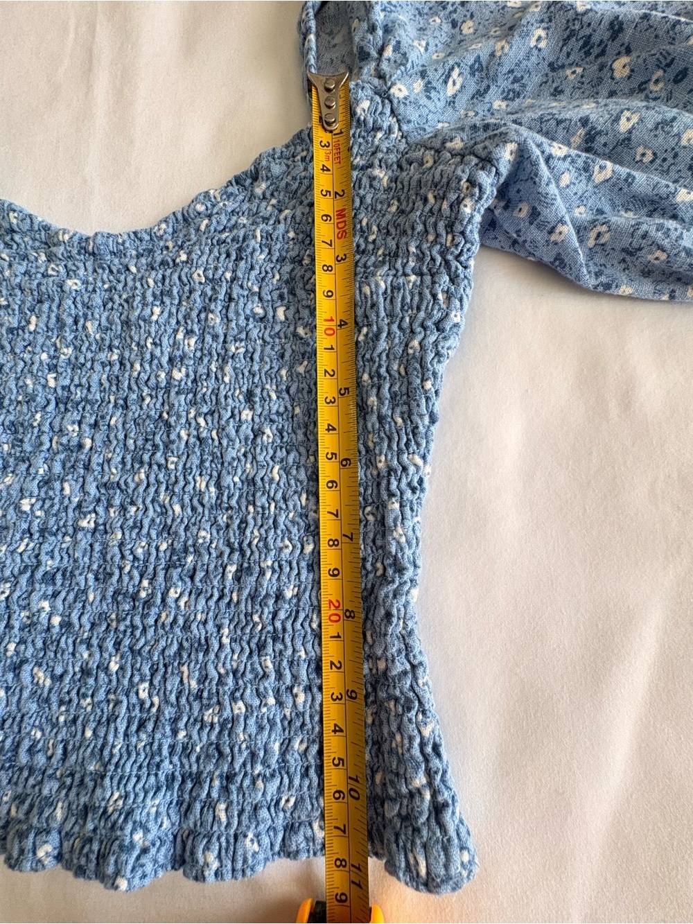 Abercrombie & Fitch Floral Smocked Puff Sleeve Top Size S - Picture 6 of 11